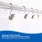Kenney Mfg Abstract Rust-Resistant Metal Double Decorative Shower Curtain Hooks, Set of 12, Brushed Nickel KN62103 - alternate 4